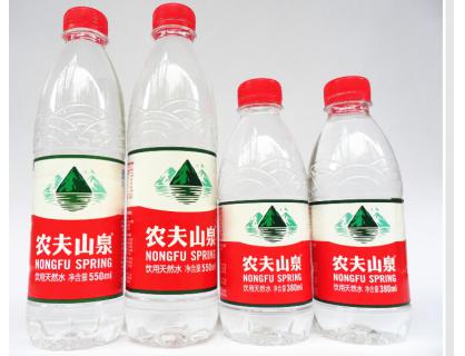 Bouteille d'eau minérale Étiquette